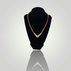 3 for $15-Gold Chain Link Necklace With "V" Chain Detail